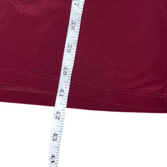 Ronni Nicole Burgundy Ruched Pullover 3/4 Sleeve Midi Bodycon Dress Plus Size 16 - Picture 6 of 9